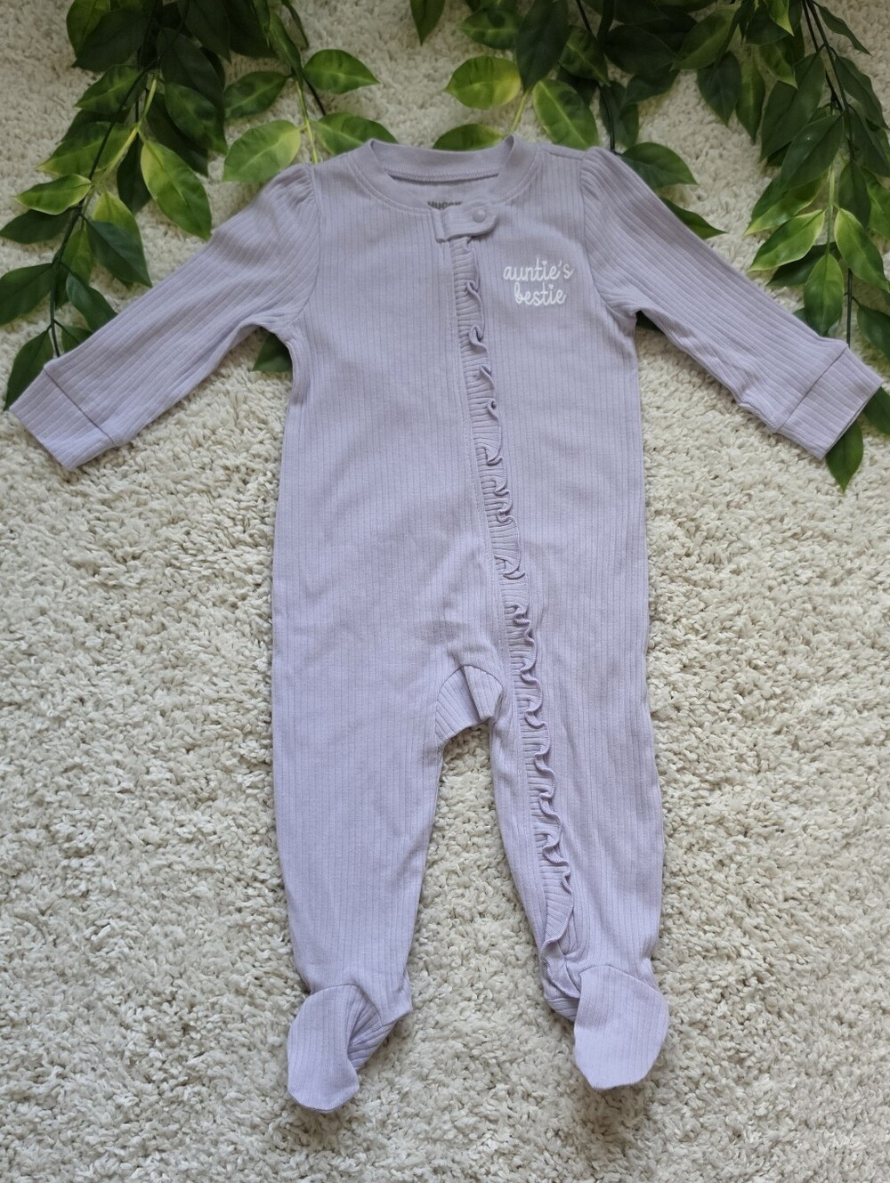Baby Girl 'Auntie's Bestie' Sleeper (6-9 Months)